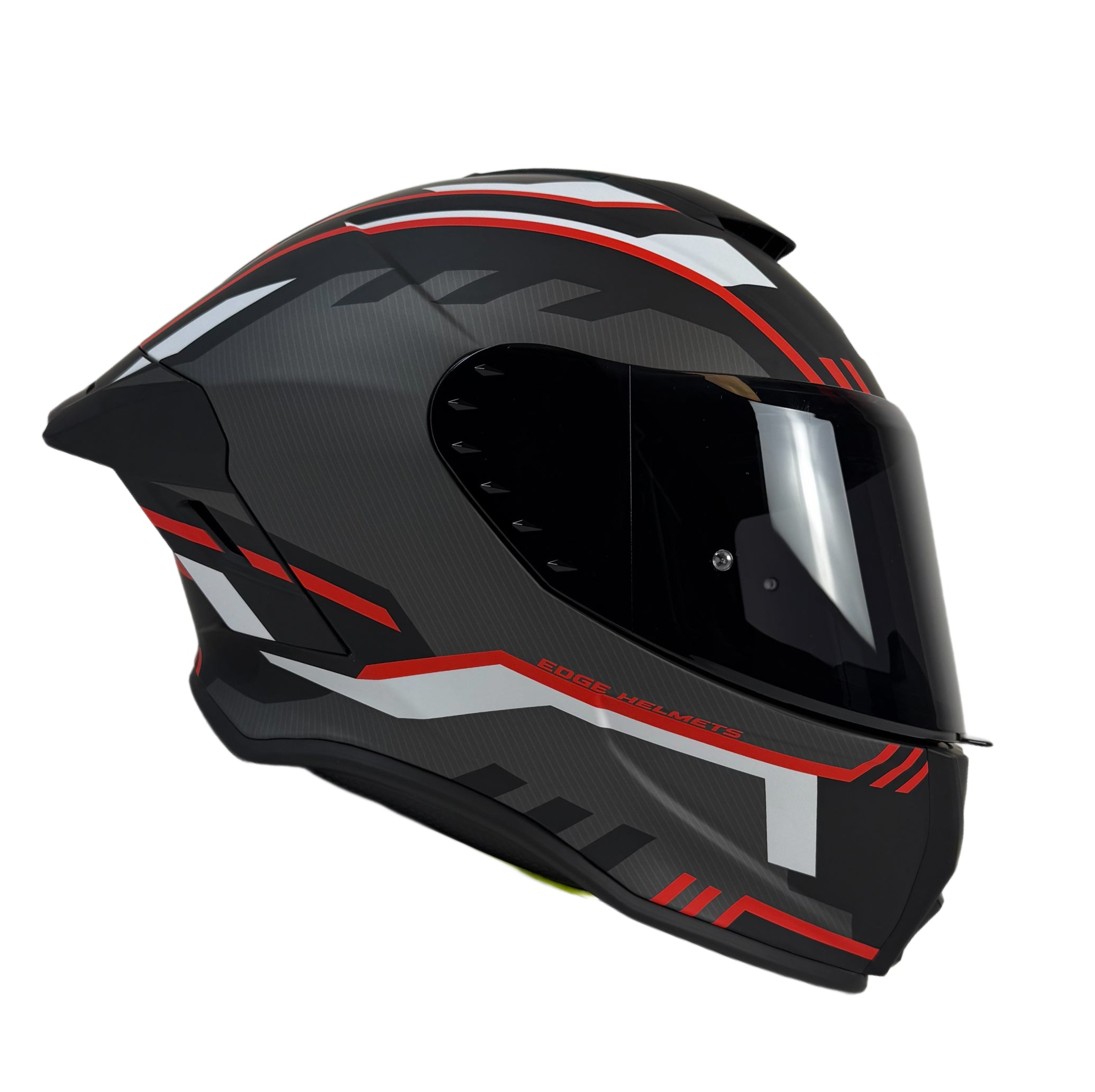 EDGE Shanghai Hunter Black & Red — Racing Full-Face