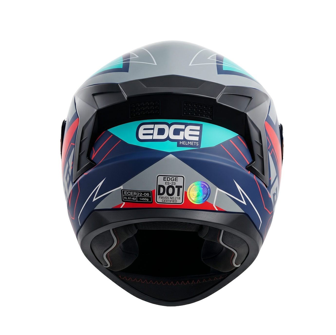 EDGE Extreme Matte Turquoise — Race-Inspired Full-Face