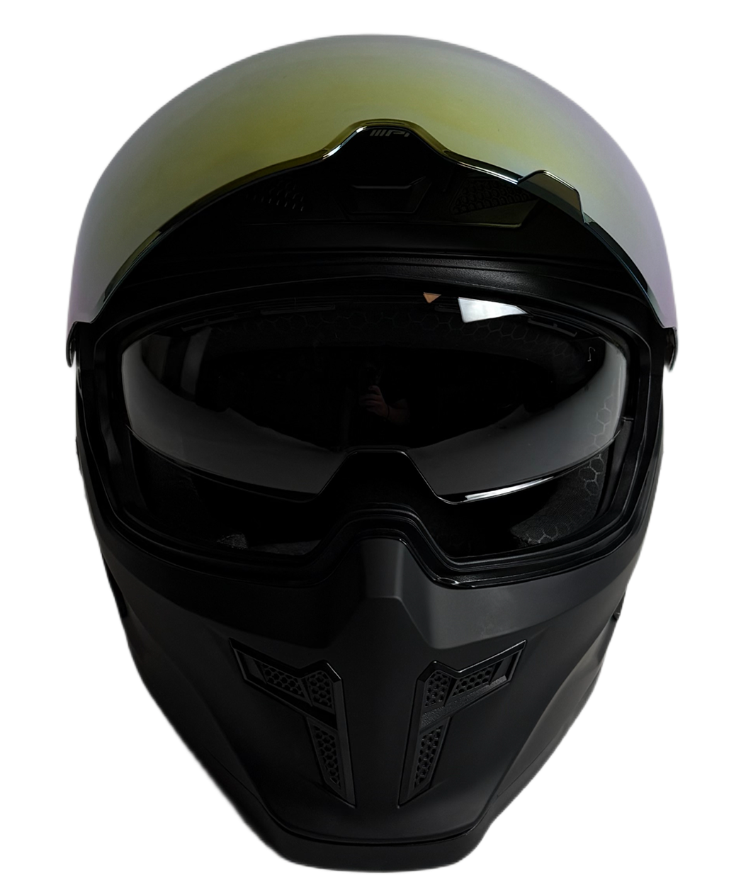 Dual Visor System (Mirror + Clear)