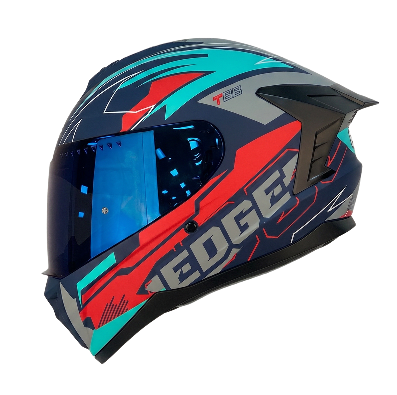 EDGE Extreme Matte Turquoise — Race-Inspired Full-Face
