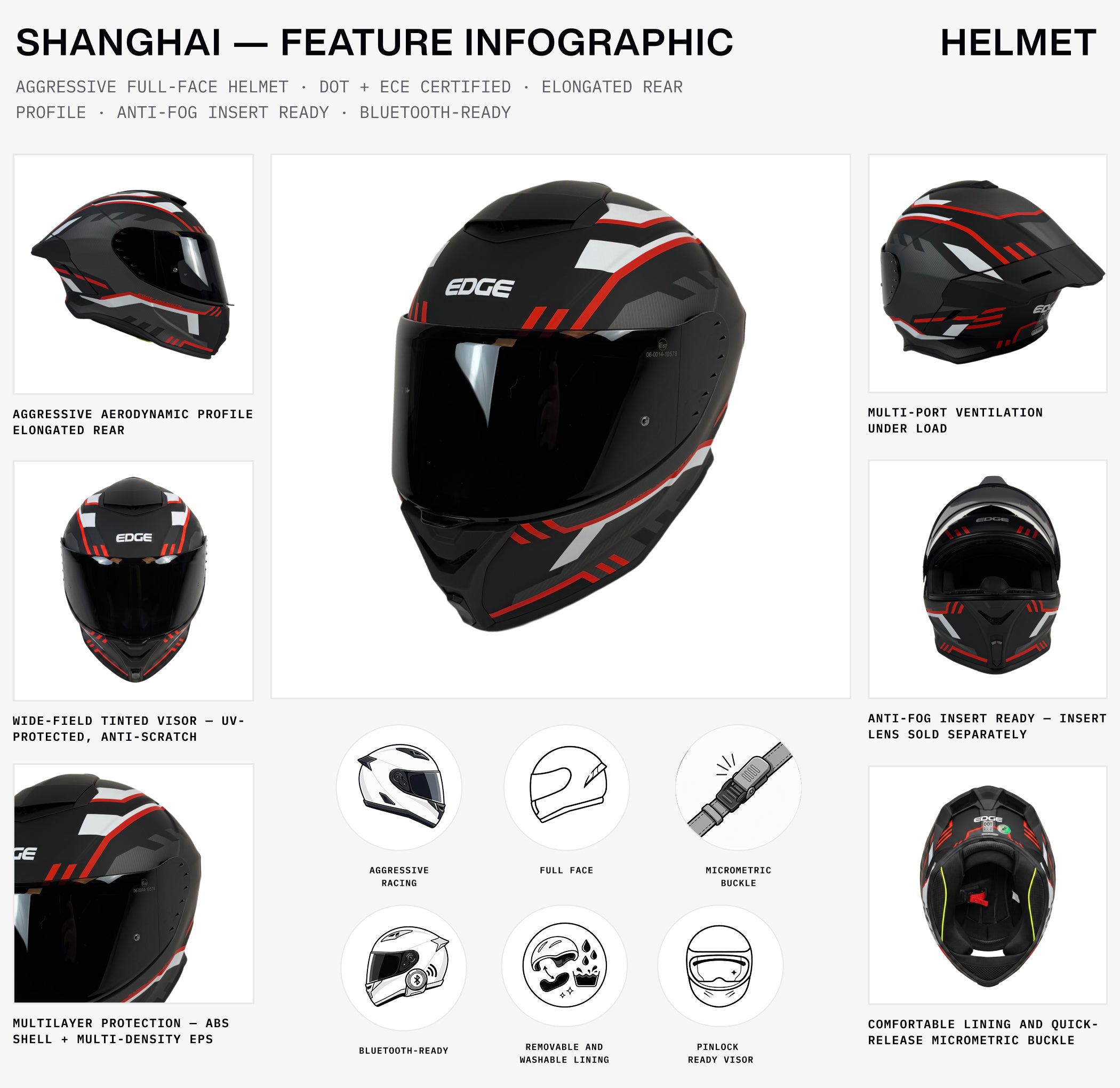 Shanghai — Hunter Black & Red