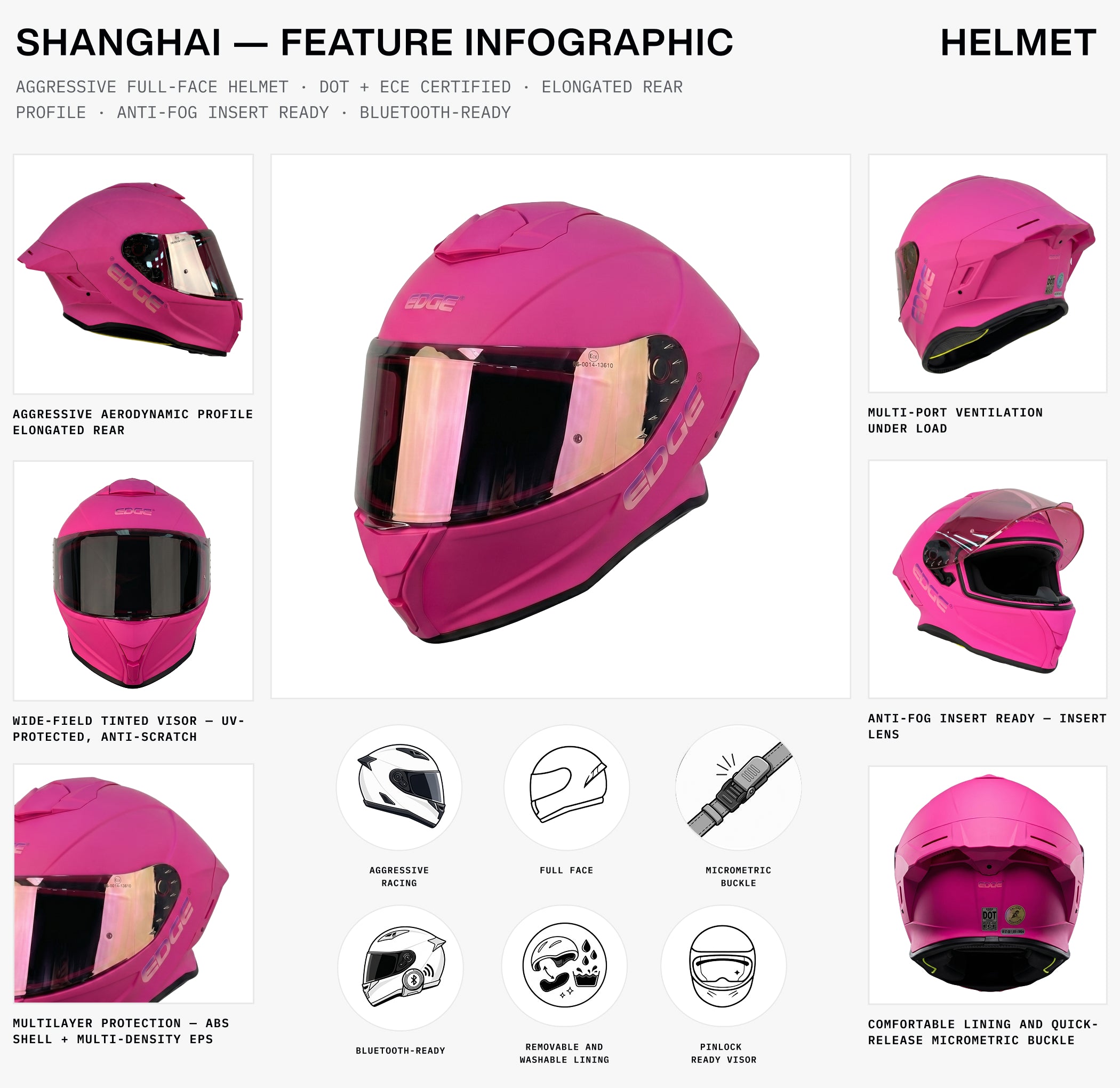 Shanghai — Matte Pink