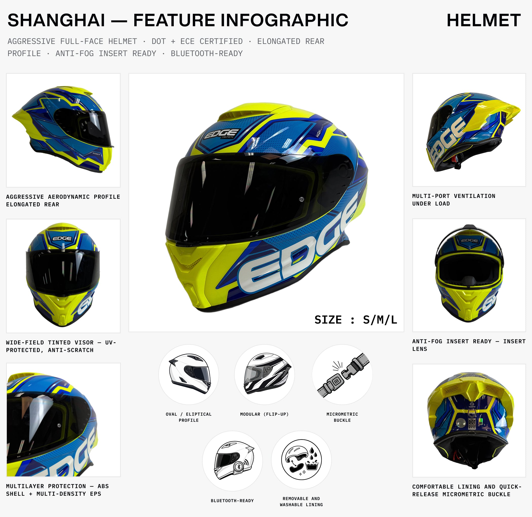 Shanghai — Quartz Blue & Yellow