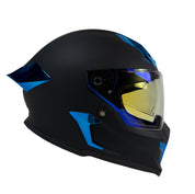Vortex — Matte Black & Blue