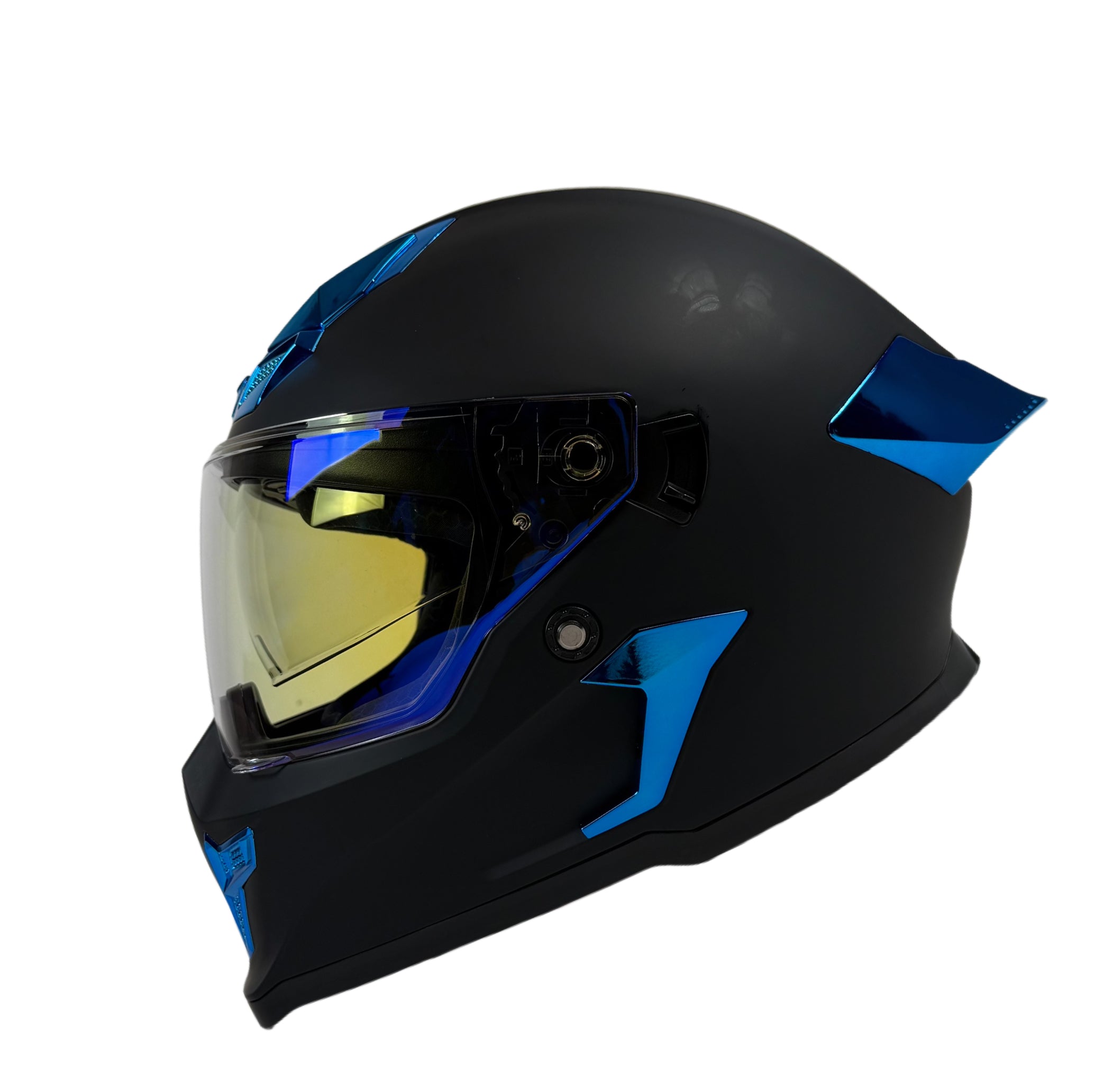 Vortex — Matte Black & Blue