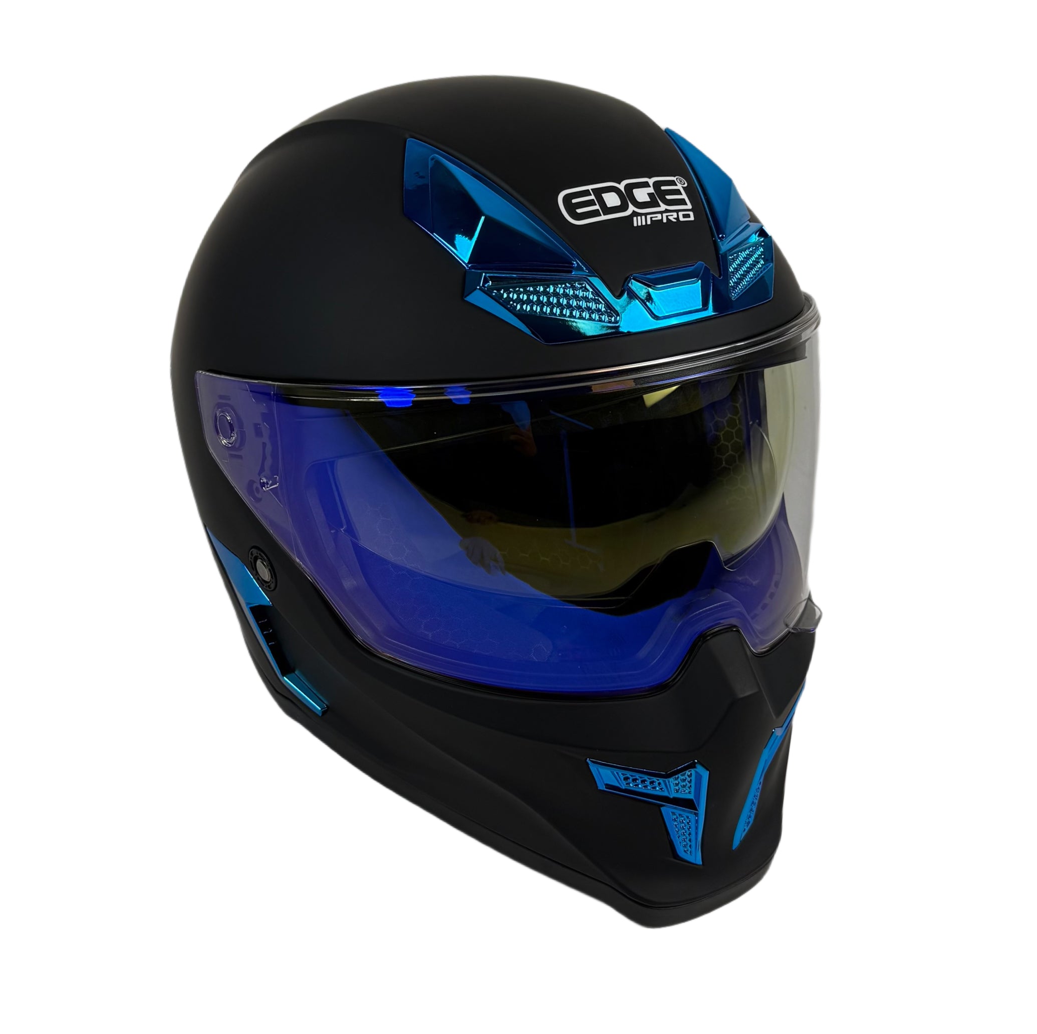 Vortex — Matte Black & Blue