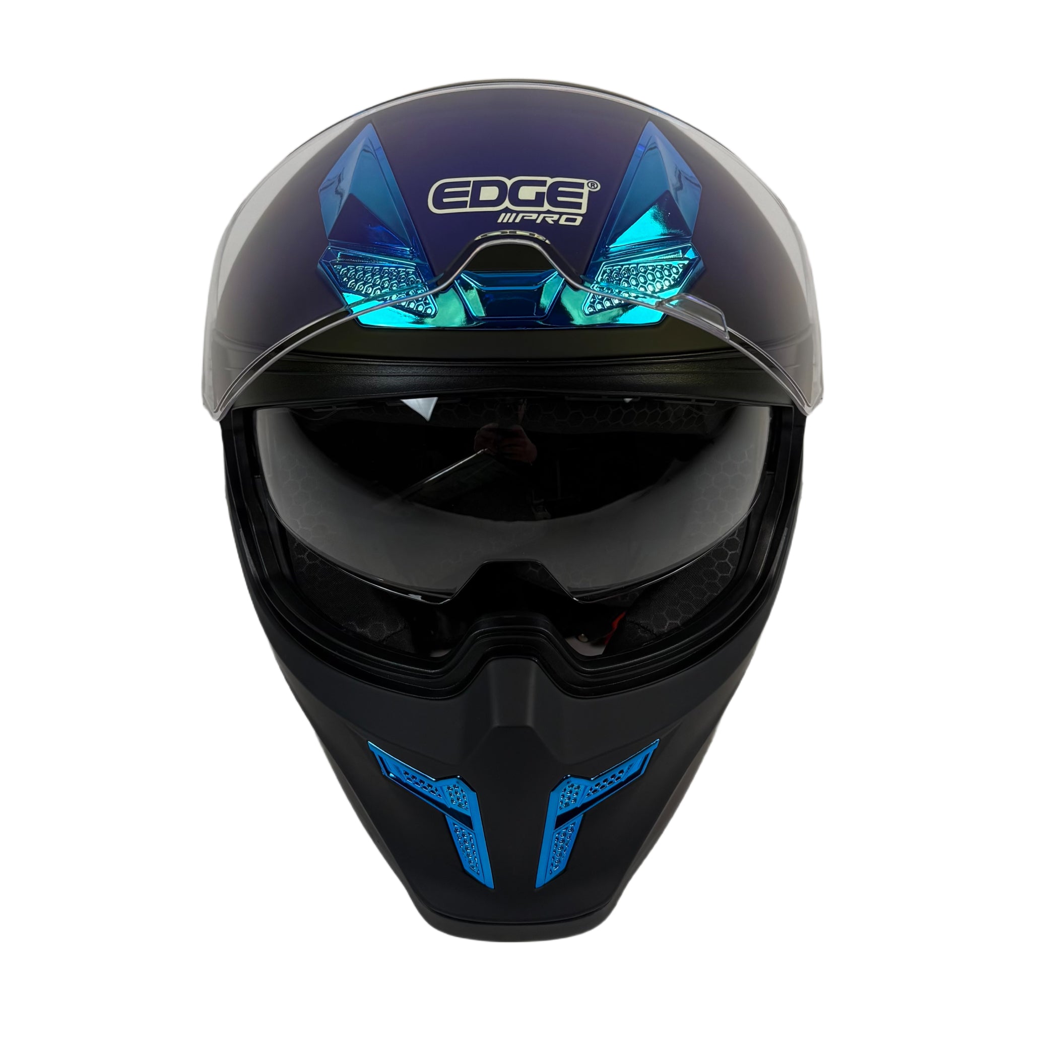 Vortex — Matte Black & Blue