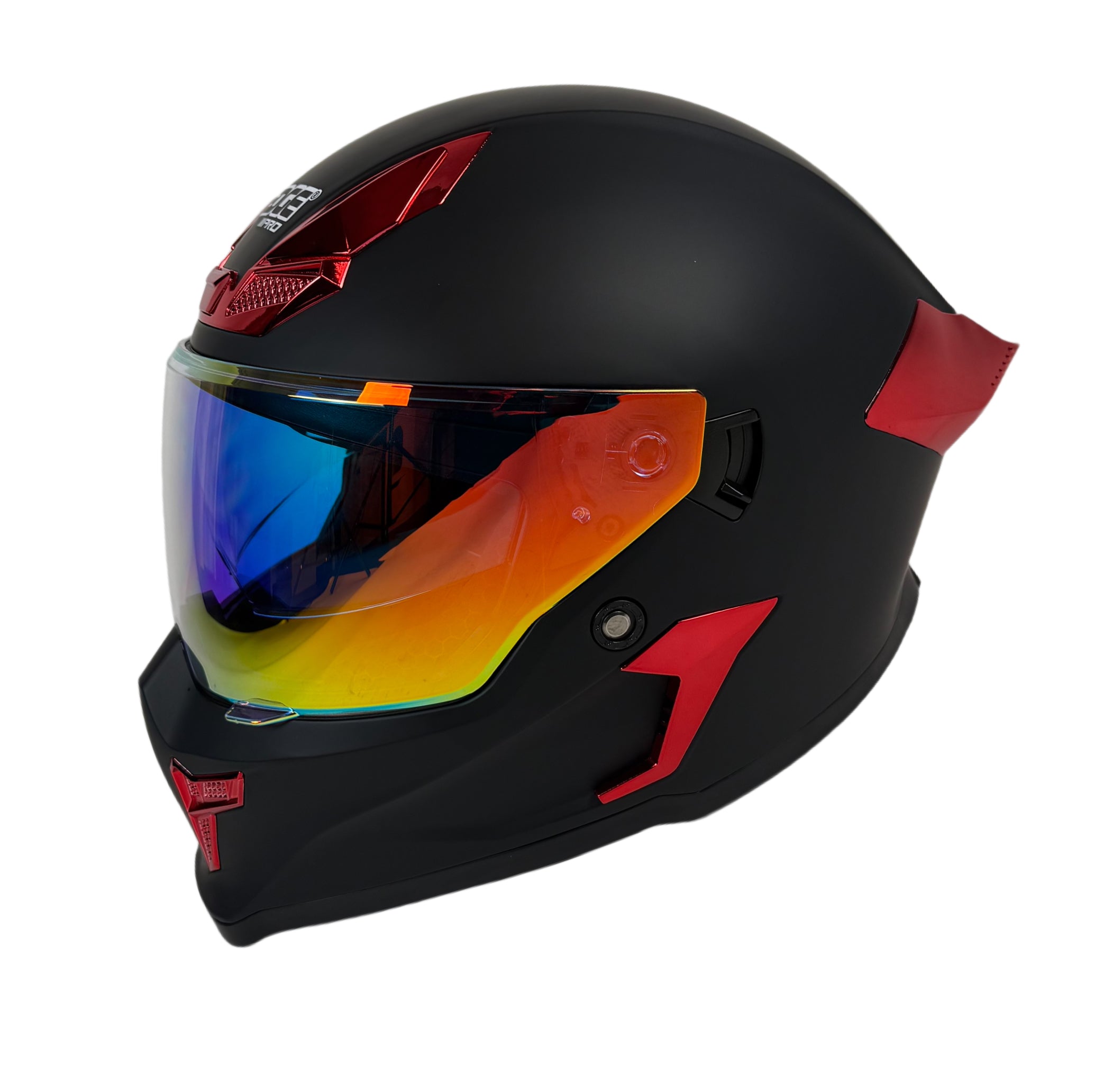 Vortex — Matte Black & Red