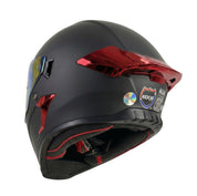 Vortex — Matte Black & Red
